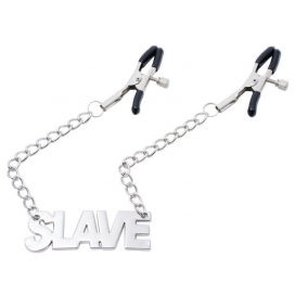 Pince-Tétons avec plaque SLAVE 40cm 2