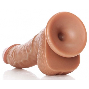 Gode réaliste BALLS CURVED RealRock 12.5 x 3.6cm Latino