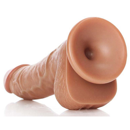 Gode réaliste BALLS CURVED RealRock 12.5 x 3.6cm Latino