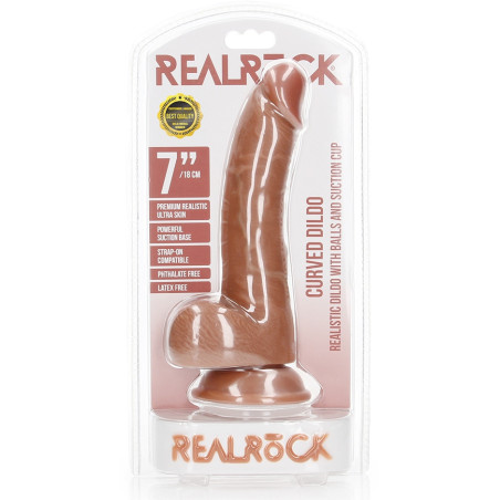 Gode réaliste CURVED KURT 15 x 3.7cm Latino