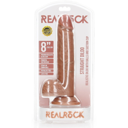 Gode réaliste ENVY STRAIGHT RealRock 17 x 4.4cm Latino