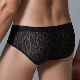 Shorty Dentelle LEOPARD Allure Noir 2