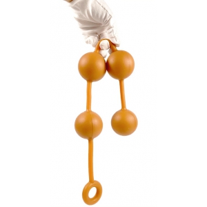 Boules anales en silicone ASS ORANGE 50 x 5.5cm