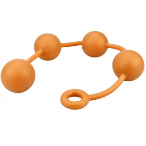 Boules anales en silicone ASS ORANGE 50 x 5.5cm