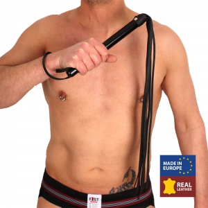 Martinet 11 Brins en cuir - Manche Bois 75cm