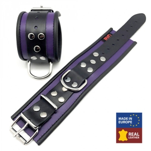 Menottes en cuir | Violet-Noir