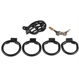 Cage de chasteté SLUTYPIG 8 x 3.3cm Noire