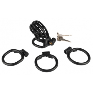 Cage de chasteté SLUTYPIG 8 x 3.3cm Noire