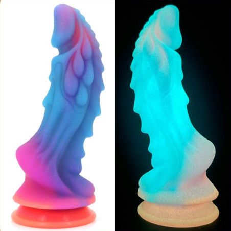 Gode phosphorescent LUMY DRAGON 18 x 7cm