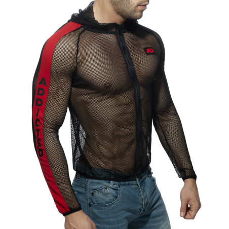 Veste MESH JACKET Noire et Rouge