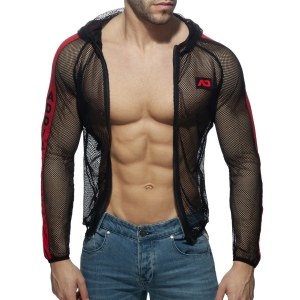 Veste MESH JACKET Noire et Rouge