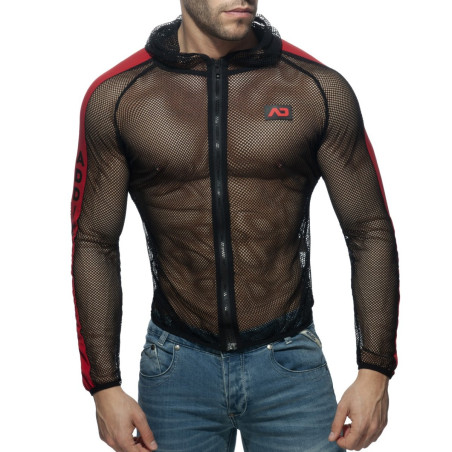 Veste MESH JACKET Noire et Rouge