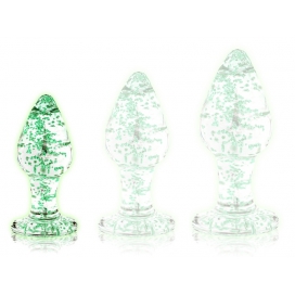 Plug en verre Phosphorescent BUTT GLOW S 6 x 2.7cm