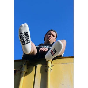 Chaussettes blanches SNEAKS SOCKS Sk8erboy