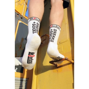 Chaussettes blanches SNEAKS SOCKS Sk8erboy