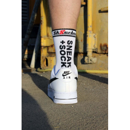 Chaussettes blanches SNEAKS SOCKS Sk8erboy