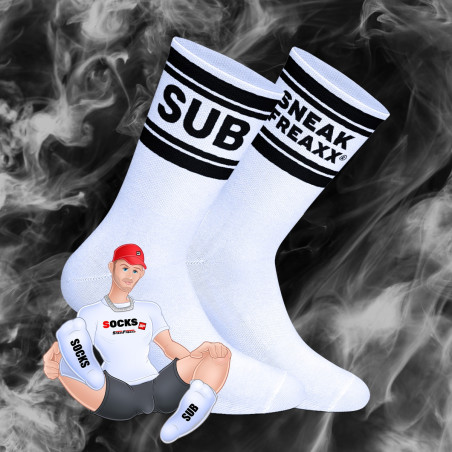 Chaussettes blanches SUB SOCKS Sneakfreaxx