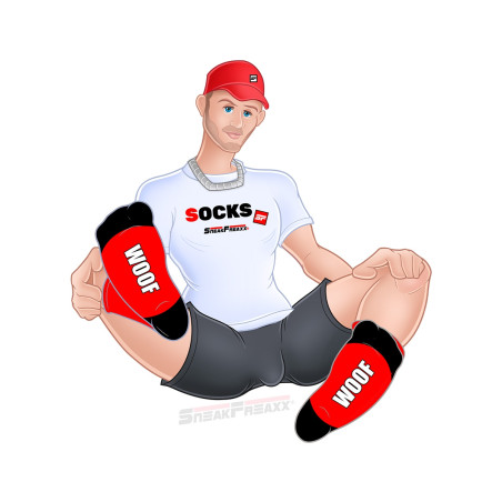 Chaussettes WOOF PUPPY Rouges