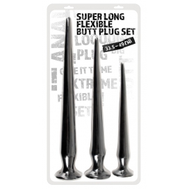 Kit 3 Plugs Longs FLEX PLUG Noirs 2