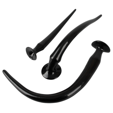 Kit 3 Plugs Longs FLEX PLUG Noirs