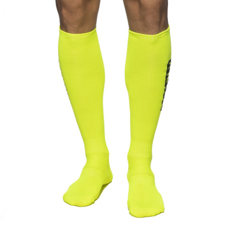 Chaussettes hautes NEON SOCKS Addicted Jaune