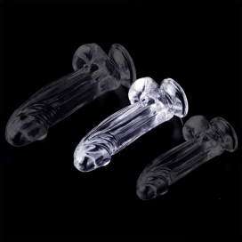 Gode transparent KOLK M 14 x 4.5cm 2