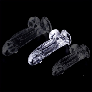 Gode transparent KOLK M 14 x 4.5cm