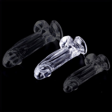 Gode transparent KOLK M 14 x 4.5cm