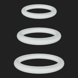 Lot de 3 Cockrings phosphorescents LUMIRING 2