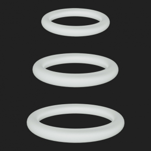 Lot de 3 Cockrings phosphorescents LUMIRING