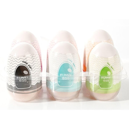 Masturbateurs Oeufs FUNNY EGG x6