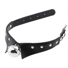 Collier ras de cou avec Grelot JING Noir 2