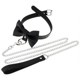 Collier Laisse BOWY SLAVE Noir 2