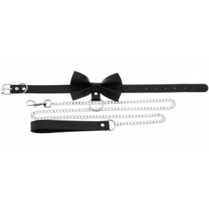 Collier Laisse BOWY SLAVE Noir