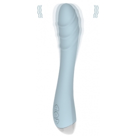 Vibro Point G FOX LINDO 14 x 3cm Bleu 2