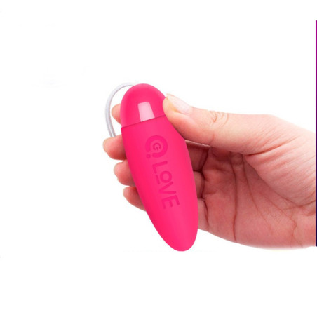 Oeuf Vibrant Alice sans fil rose 8cm