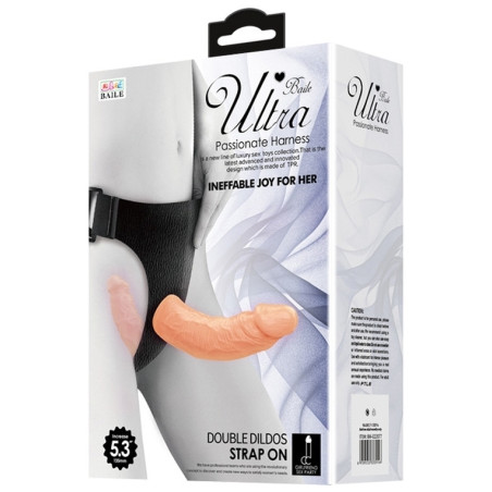 Double Gode Ceinture STRAP DUO 13 x 3.7cm