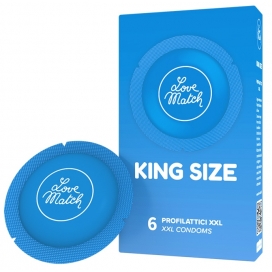 Préservatifs XXL KING SIZE Love Match 60 mm x6