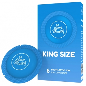 Préservatifs XXL KING SIZE Love Match 60 mm x6