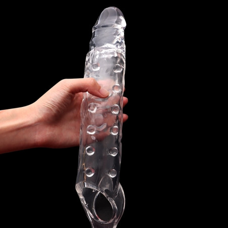 Gaine de pénis PROLONG 22 x 5cm Transparente