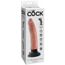 Gode vibrant de King Cock 18cm de long et 4cm de large 2