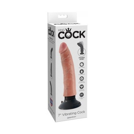 Gode vibrant de King Cock 18cm de long et 4cm de large