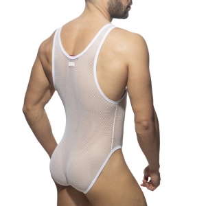 Body ZIP MESH Blanc