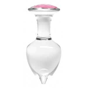 Plug Bijou en verre DIAMOND GLASSY M 7.5 x 3.4cm