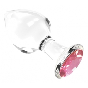 Plug Bijou en verre DIAMOND GLASSY M 7.5 x 3.4cm