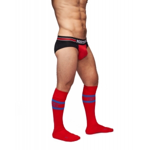Chaussettes hautes URBAN FOOTBALL SOCKS Rouge-Bleu