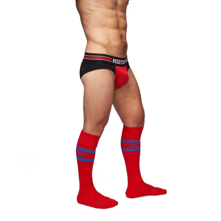 Chaussettes hautes URBAN FOOTBALL SOCKS Rouge-Bleu