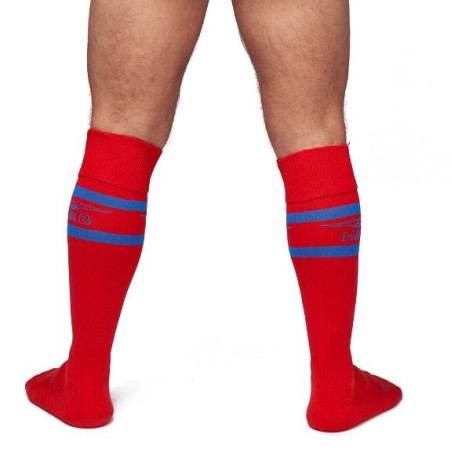 Chaussettes hautes URBAN FOOTBALL SOCKS Rouge-Bleu