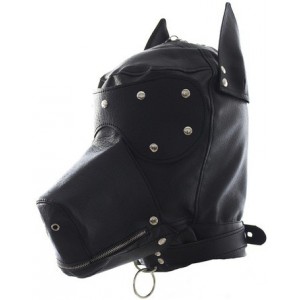 Cagoule Dog avec forme de tête de chien, museau et oreilles