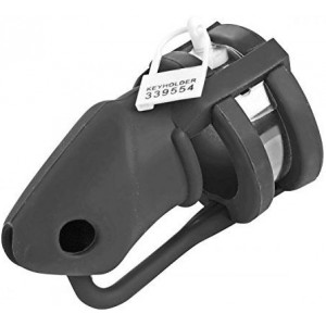 Cage de chasteté en silicone BIRDLOCKED 11 x 3.2cm Noire